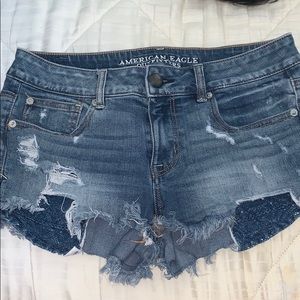 Cute ripped jean shorts